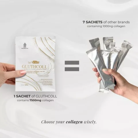 La Vichi Gluthcoll Collagen “30 Days Treatment” Fish Collagen Low Molecular 300 Dalton - Gambar 3