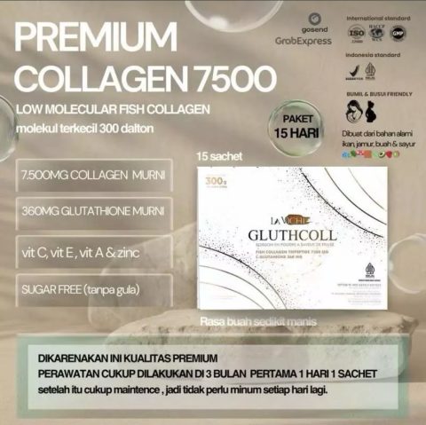 La Vichi Gluthcoll Collagen “30 Days Treatment” Fish Collagen Low Molecular 300 Dalton - Gambar 9