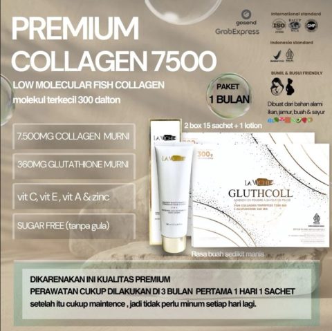 La Vichi Gluthcoll Collagen “30 Days Treatment” Fish Collagen Low Molecular 300 Dalton - Gambar 10